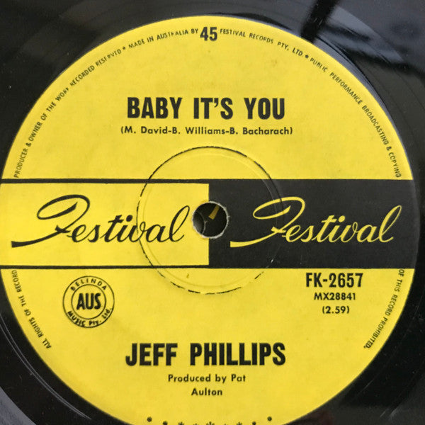 Jeff Phillips (7) : Baby It's You (7", Single)