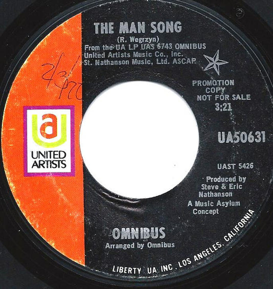 Omnibus : The Man Song (7", Single, Promo)