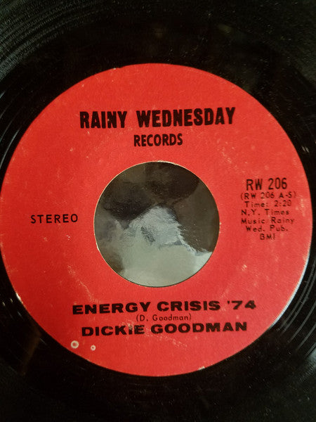 Dickie Goodman : Energy Crisis '74 / Ruthie's Theme (7", Styrene)
