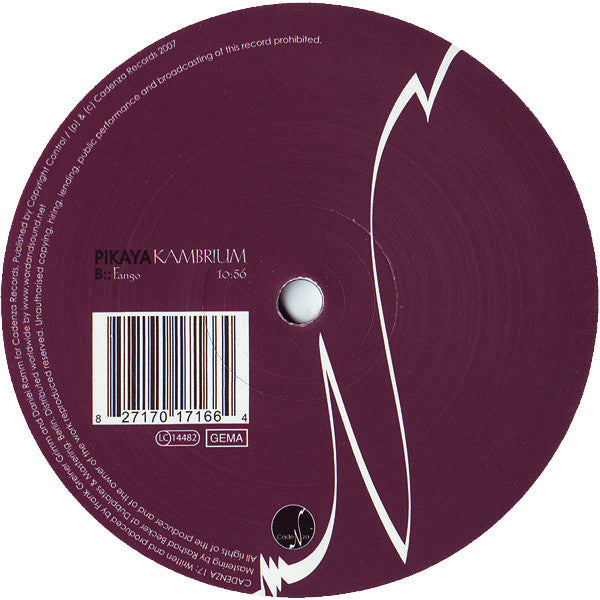 Pikaya : Kambrium (12")