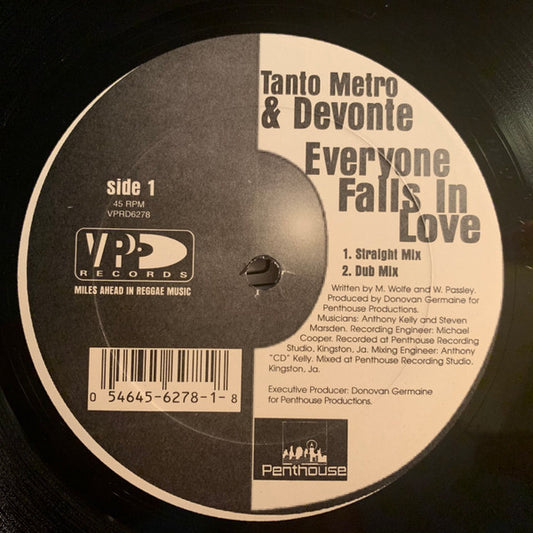 Tanto Metro & Devonte : Everyone Falls In Love (12", Maxi)