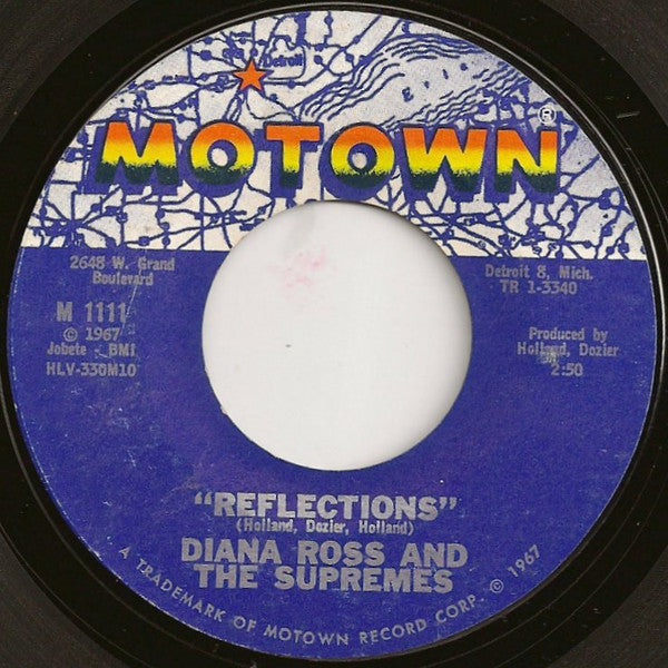Diana Ross & The Supremes* : Reflections / Going Down For The Third Time (7", Single, Styrene, Mon)