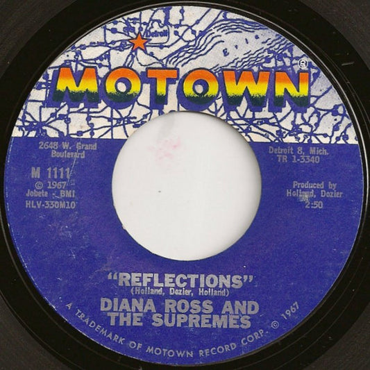 Diana Ross & The Supremes* : Reflections / Going Down For The Third Time (7", Single, Styrene, Mon)