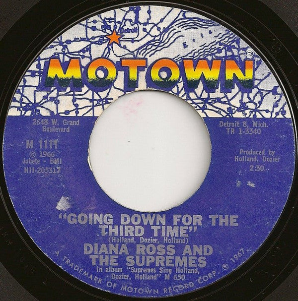 Diana Ross & The Supremes* : Reflections / Going Down For The Third Time (7", Single, Styrene, Mon)