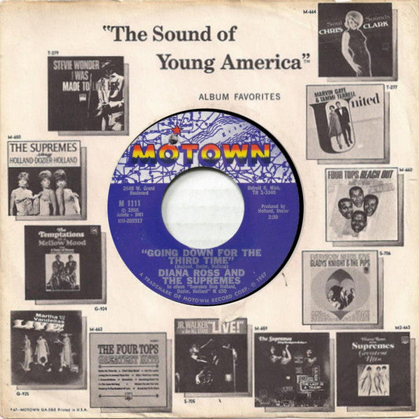 Diana Ross & The Supremes* : Reflections / Going Down For The Third Time (7", Single, Styrene, Mon)