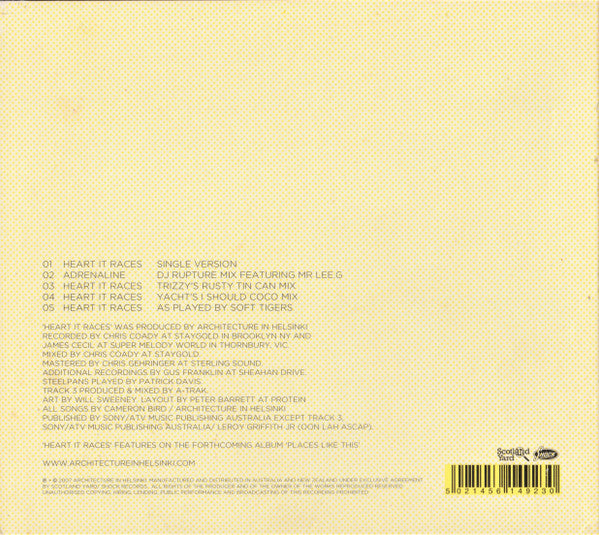 Architecture In Helsinki : Heart It Races (CD, Single, Dig)