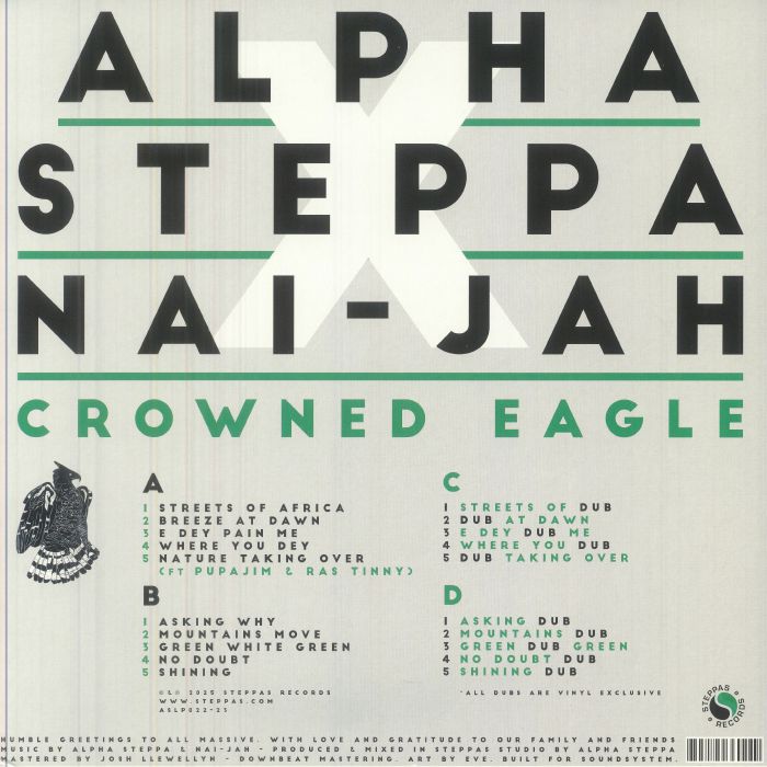 Alpha Steppa x Nai-Jah - Crowned Eagle (2xLP, Album) (Mint (M))