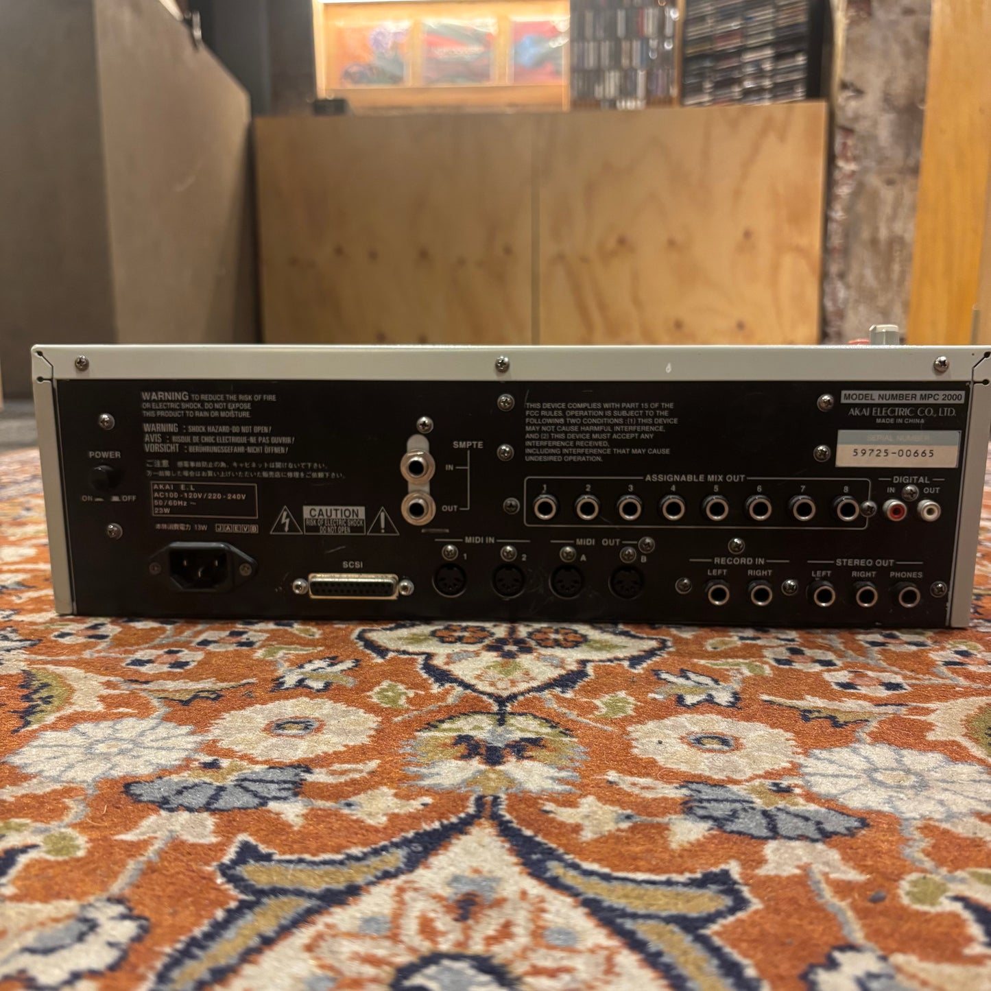 AKAI MPC-2000 with GOTEK Floppy Emulator