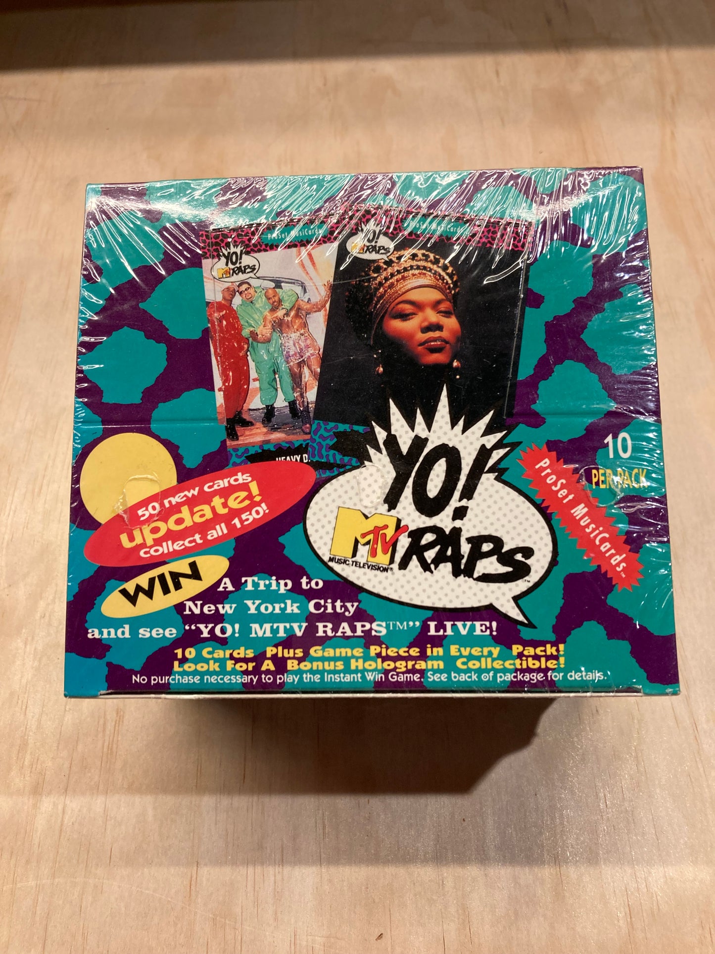 Yo! MTV Raps Series 1 Trading Card Box (1991) (36 Packs)