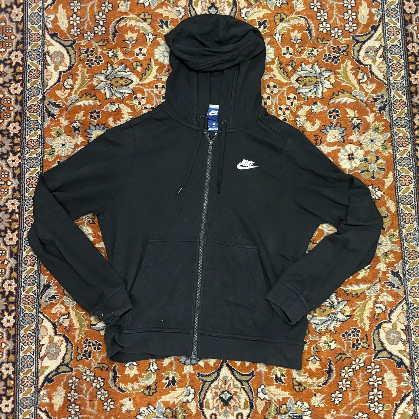 Vintage Zip-Up Nike Hoodie (Black)