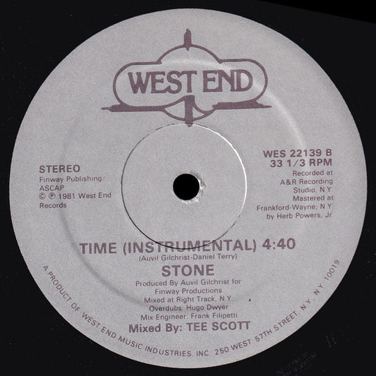 Stone - Time (12", 33 ⅓ RPM, Single, Stereo) (Very Good Plus (VG+))