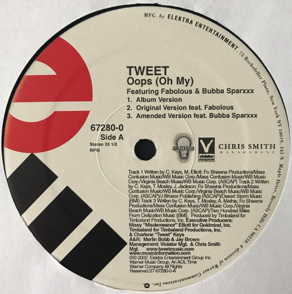 Tweet - Oops (Oh My) (12", 33 ⅓ RPM) (Very Good (VG))