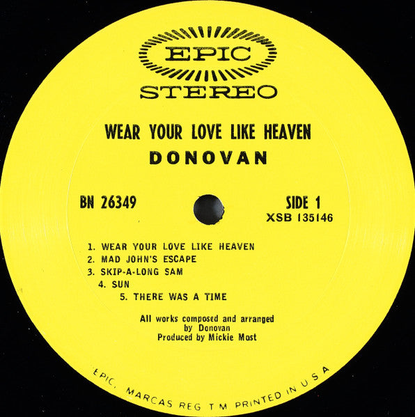 Donovan - Wear Your Love Like Heaven (LP, Album, Stereo) (Very Good Plus (VG+))
