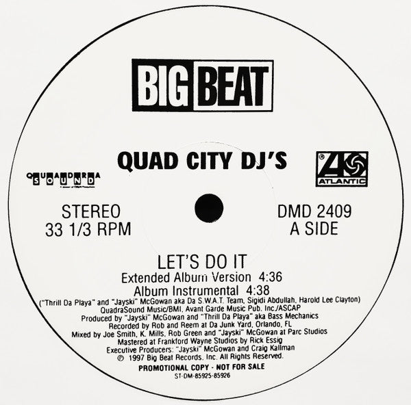 Quad City DJ's - Let's Do It (12", 33 ⅓ RPM, Single, Promo) (Very Good Plus (VG+))