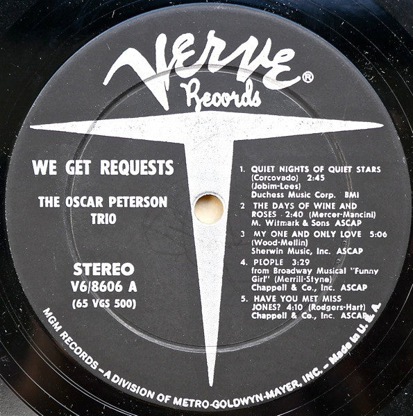The Oscar Peterson Trio - We Get Requests (LP, Album, Stereo) (Very Good Plus (VG+))