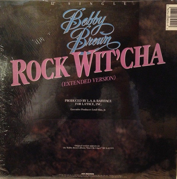 Bobby Brown - Rock Wit'Cha (Extended Version) (12", 33 ⅓ RPM, Single) (Very Good Plus (VG+))