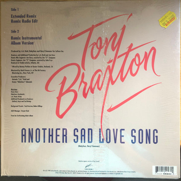 Toni Braxton - Another Sad Love Song (12", 33 ⅓ RPM) (Very Good Plus (VG+))