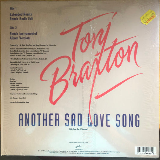 Toni Braxton - Another Sad Love Song (12", 33 ⅓ RPM) (Very Good Plus (VG+))