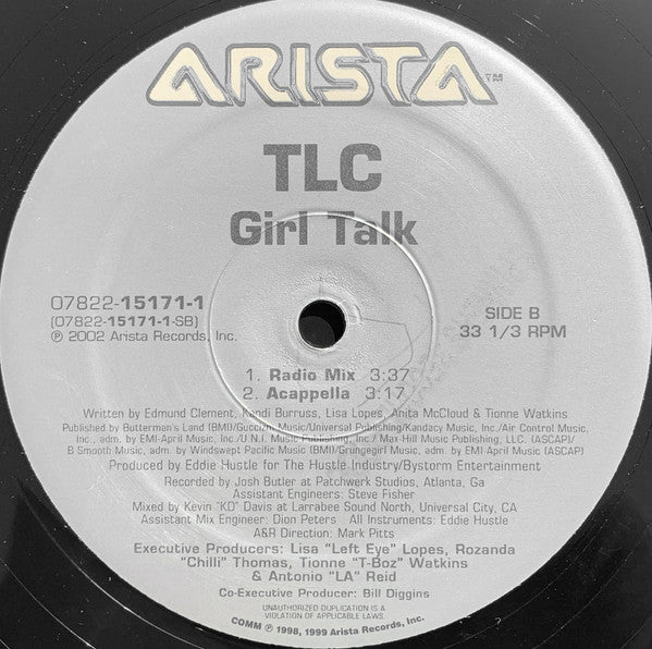 TLC - Girl Talk (12", 33 ⅓ RPM) (Very Good (VG))