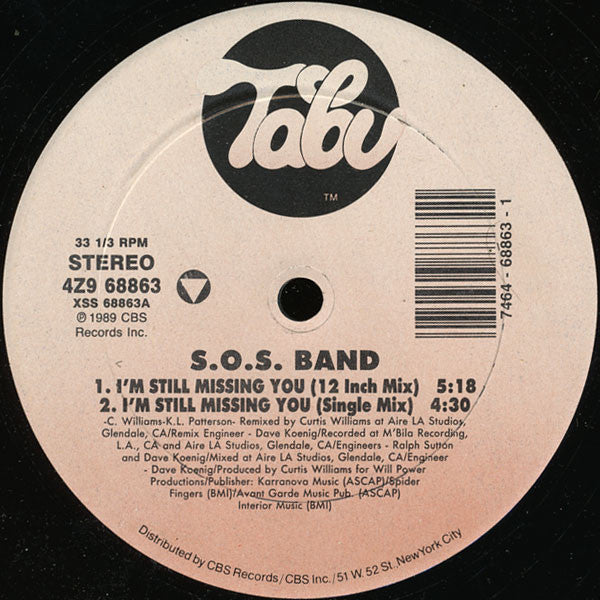The S.O.S. Band - I'm Still Missing Your Love (12", 33 ⅓ RPM) (Very Good Plus (VG+))