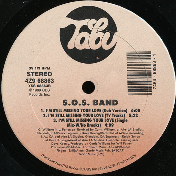 The S.O.S. Band - I'm Still Missing Your Love (12", 33 ⅓ RPM) (Very Good Plus (VG+))