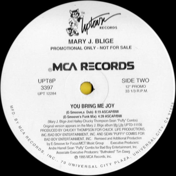 Mary J. Blige - You Bring Me Joy (12", 33 ⅓ RPM, Promo) (Very Good Plus (VG+))