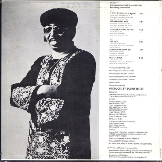 Jimmy McGriff - The Mean Machine (LP, Album) (Good Plus (G+))