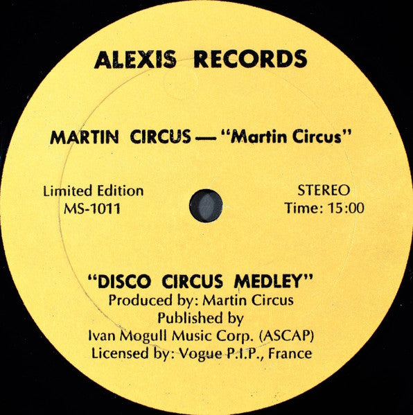 Martin Circus, Cat Stevens - Disco Circus Medley / Was Dog A Doughnut (12", 33 ⅓ RPM, 45 RPM, Ltd, Unofficial) (Very Good Plus (VG+))