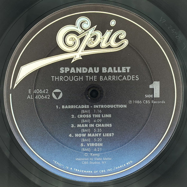 Spandau Ballet - Through The Barricades (LP, Album) (Very Good (VG))
