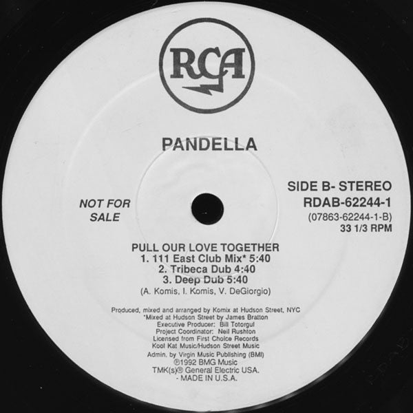 Pandella - Pull Our Love Together (12", 33 ⅓ RPM, Promo, Stereo) (Very Good (VG))