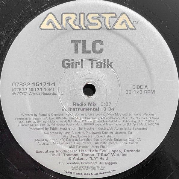 TLC - Girl Talk (12", 33 ⅓ RPM) (Very Good (VG))