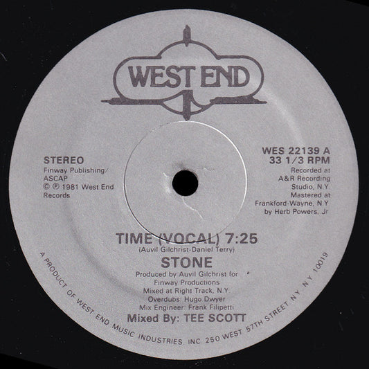 Stone - Time (12", 33 ⅓ RPM, Single, Stereo) (Very Good Plus (VG+))