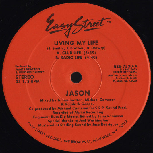 Jason Smith - Living My Life (12", 33 ⅓ RPM) (Very Good Plus (VG+))