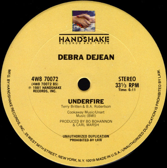 Debra Dejean - Goosebumps (12", 33 ⅓ RPM, Stereo) (Very Good Plus (VG+))