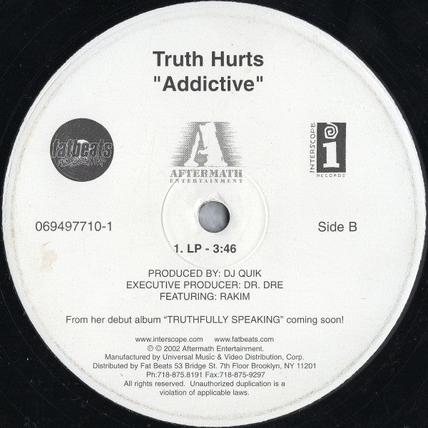 Truth Hurts - Addictive (12", 33 ⅓ RPM) (Very Good Plus (VG+))