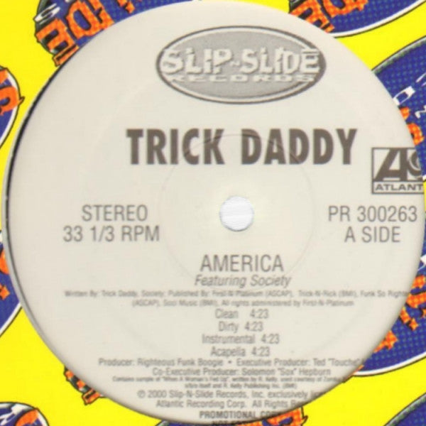 Trick Daddy - America / Get On Up (12", Promo) (Very Good Plus (VG+))