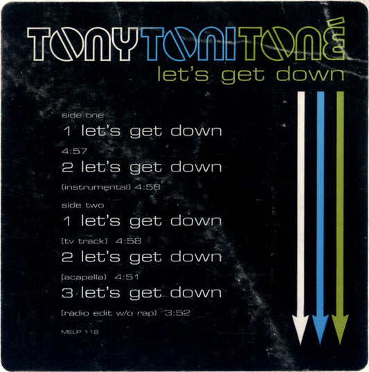 Tony! Toni! Toné! - Let's Get Down (12", Promo) (Very Good Plus (VG+))