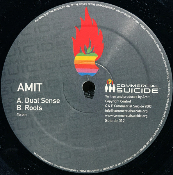 Amit - Dual Sense / Roots (12", 45 RPM) (Very Good Plus (VG+))