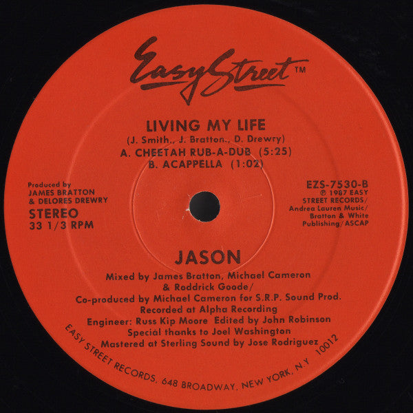 Jason Smith - Living My Life (12", 33 ⅓ RPM) (Very Good Plus (VG+))