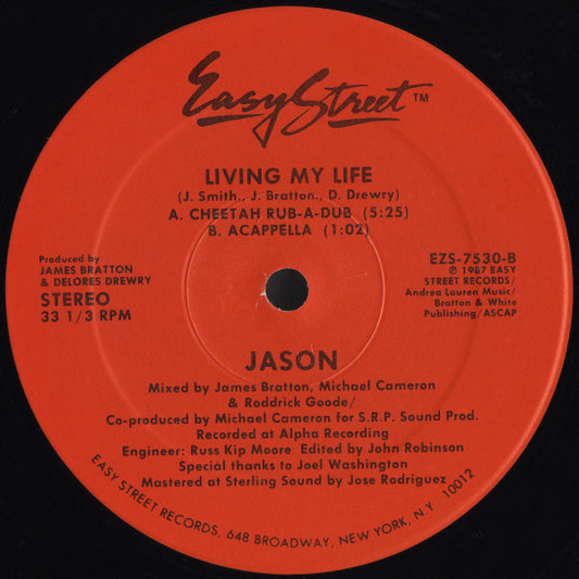 Jason Smith - Living My Life (12", 33 ⅓ RPM) (Very Good Plus (VG+))