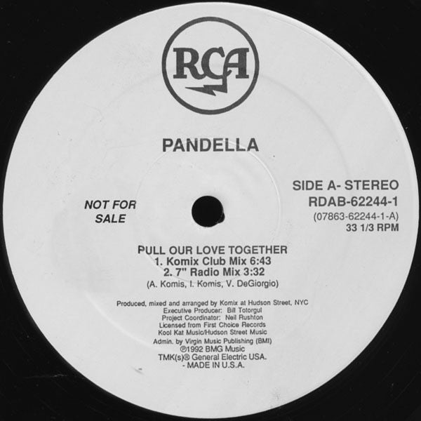 Pandella - Pull Our Love Together (12", 33 ⅓ RPM, Promo, Stereo) (Very Good (VG))