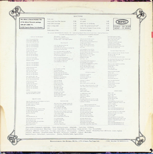 Donovan - Wear Your Love Like Heaven (LP, Album, Stereo) (Very Good Plus (VG+))