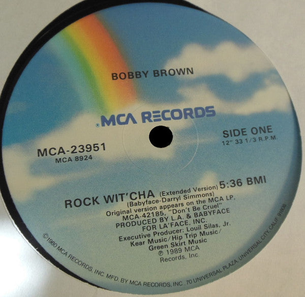 Bobby Brown - Rock Wit'Cha (Extended Version) (12", 33 ⅓ RPM, Single) (Very Good Plus (VG+))