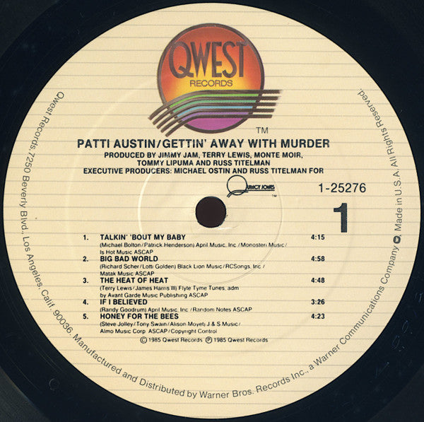 Patti Austin - Gettin' Away With Murder (LP, Album) (Very Good Plus (VG+))