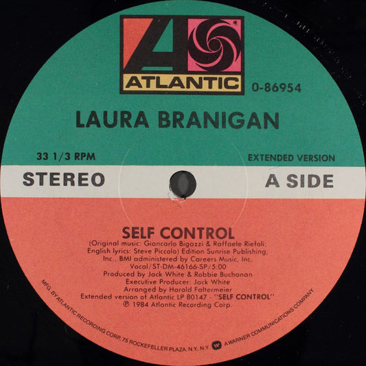 Laura Branigan - Self Control (12", 33 ⅓ RPM, Maxi) (Very Good Plus (VG+))