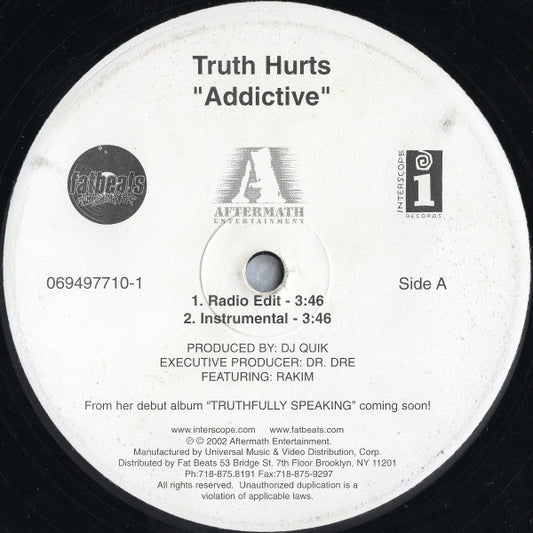 Truth Hurts - Addictive (12", 33 ⅓ RPM) (Very Good Plus (VG+))