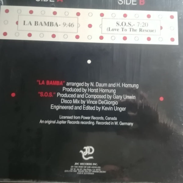 Antonia Rodriguez, Dee D. Jackson - La Bamba / S.O.S. (Love To The Rescue) (12", 33 ⅓ RPM) (Very Good Plus (VG+))