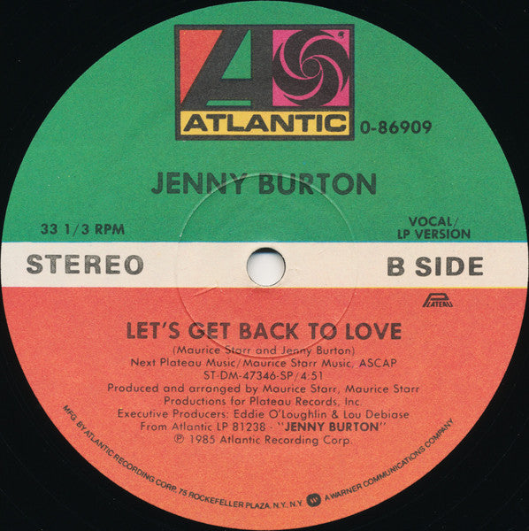 Jenny Burton - Bad Habits (12", 33 ⅓ RPM, Maxi) (Very Good Plus (VG+))
