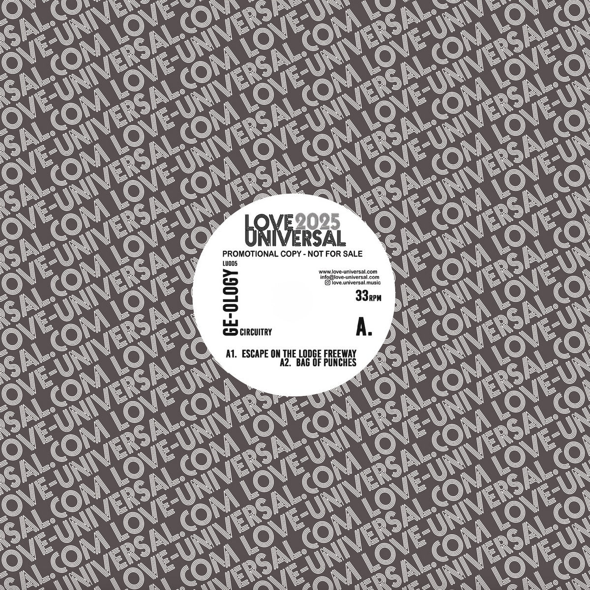 GE-OLOGY - Circuitry LP (Promo) (2x12") (Very Good Plus (VG+))