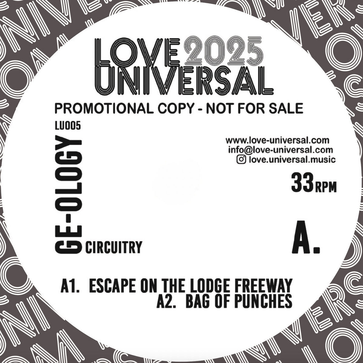 GE-OLOGY - Circuitry LP (Promo) (2x12") (Very Good Plus (VG+))